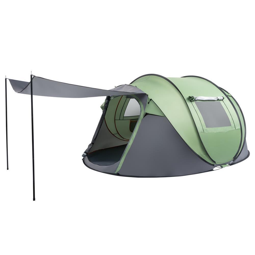 4-Person Pop-Up Camping Tent - Waterproof Automatic Setup