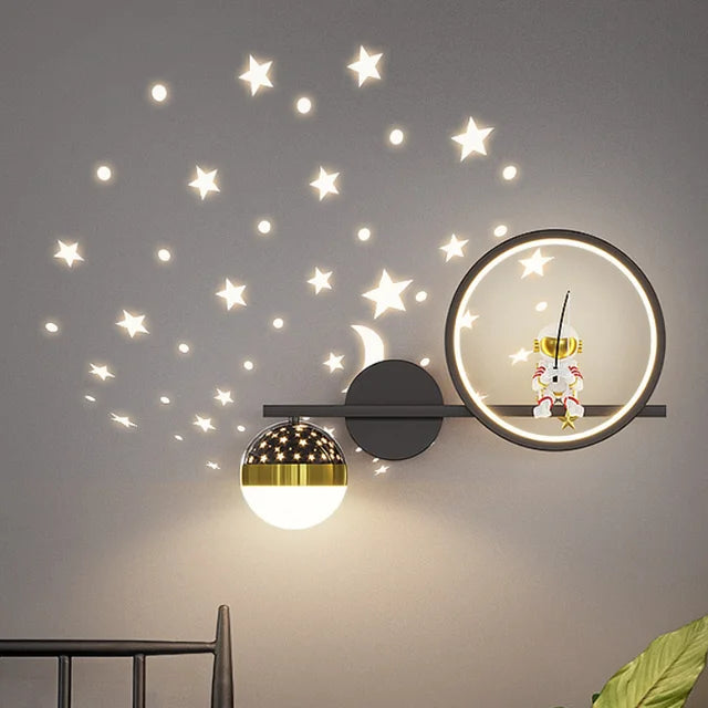 Astronaut Star Projector Night Light - Modern Wall Lamp - Bedroom Decor - Image 6