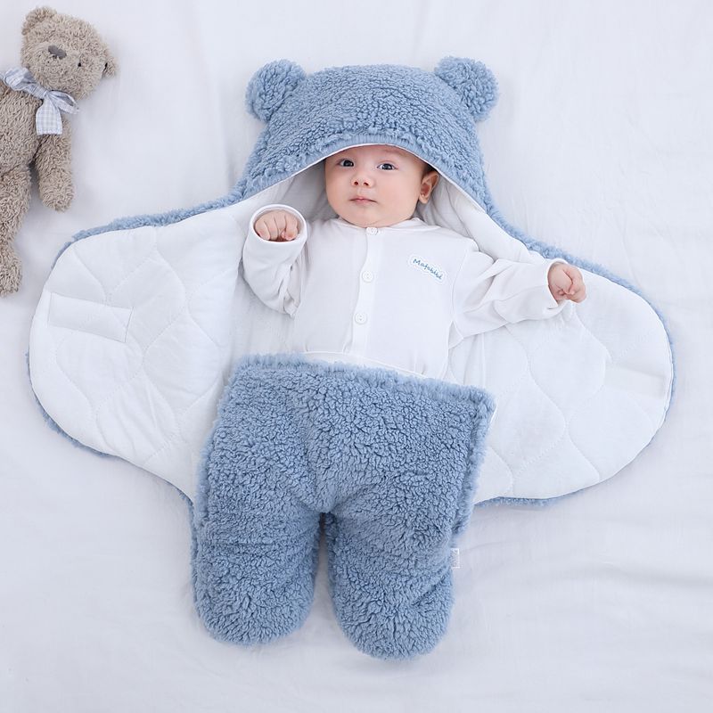 Baby's Cozy Bear Swaddle Sleeping Bag