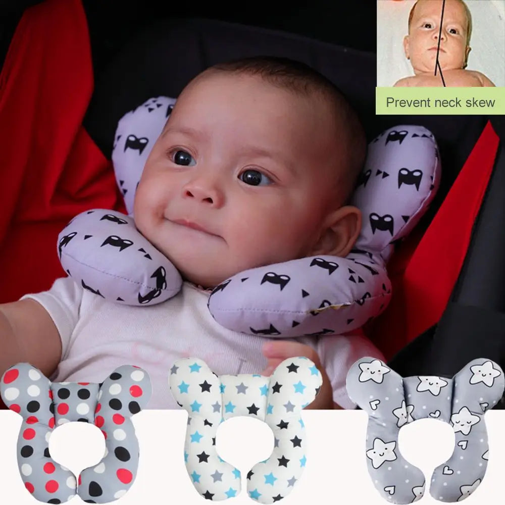 Baby U-Shaped Head and Neck Support Travel Pillow
