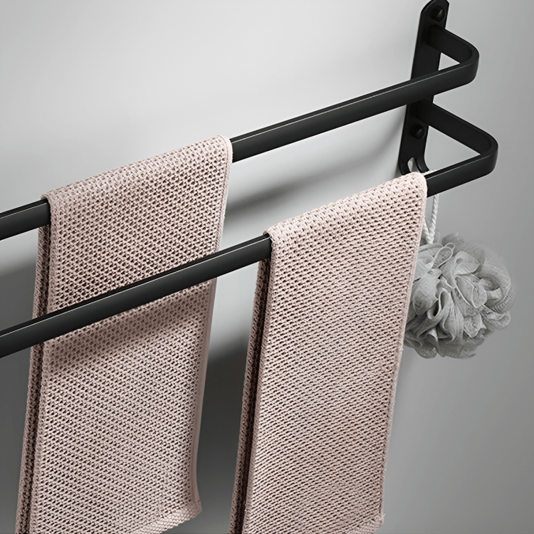Bathroom Storage Shelf - FlexRack Wall-Mounted Towel Holder