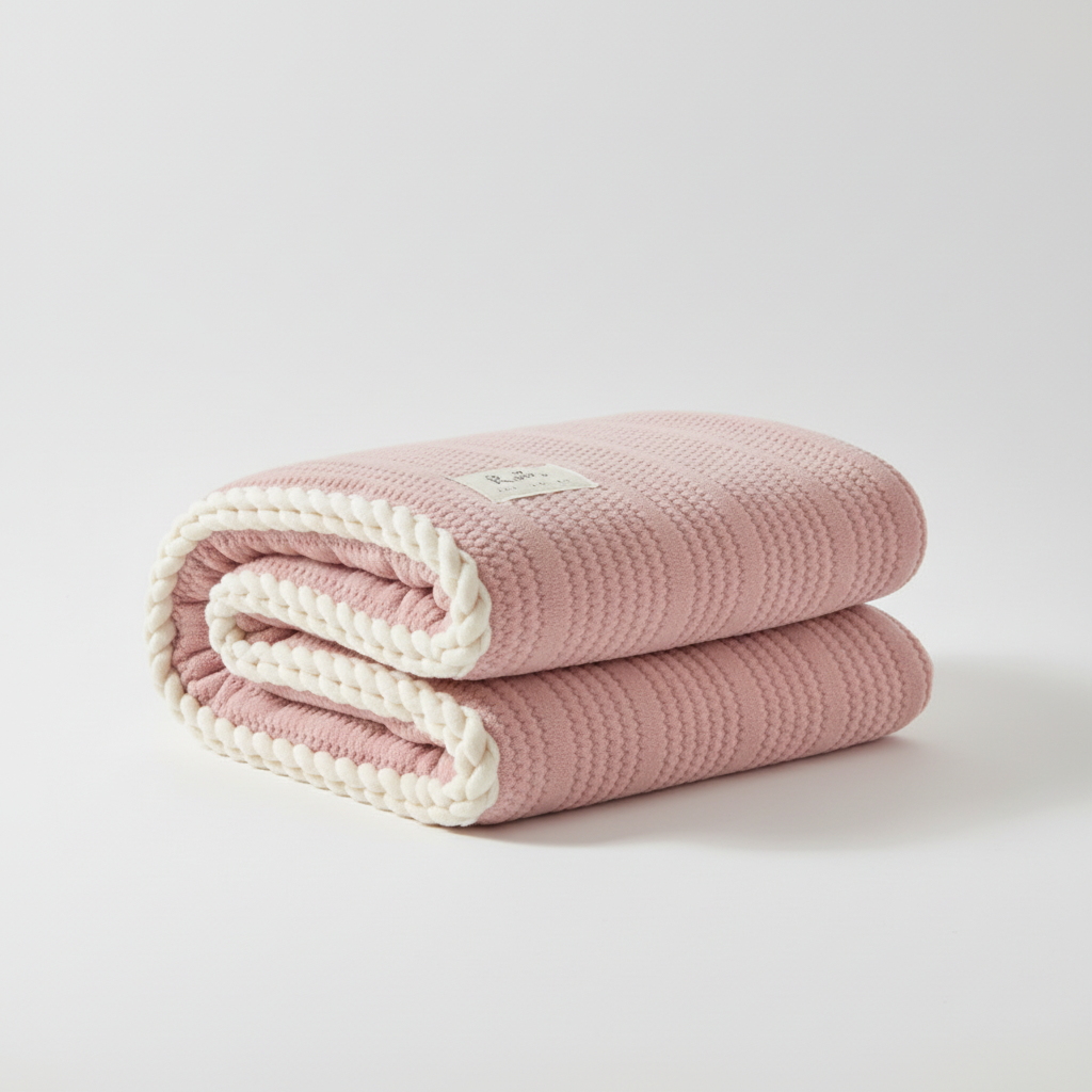 Bella | Knit Coral Throw Blanket