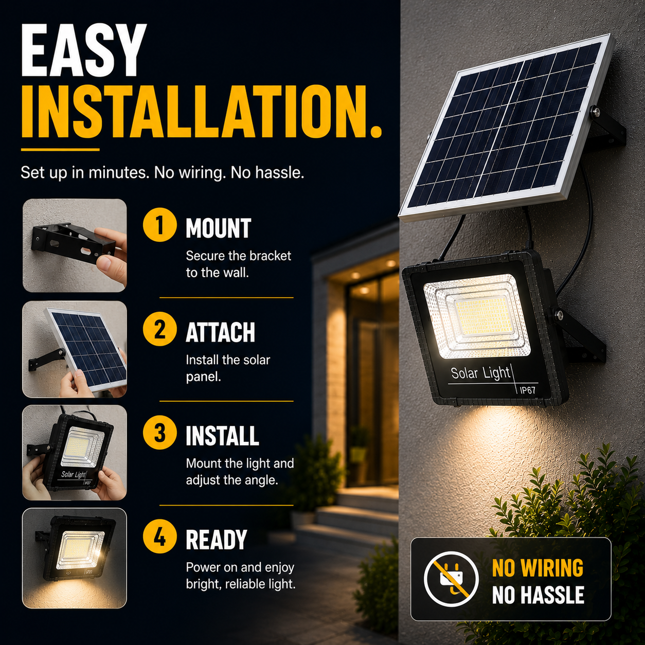 Bella | Soluxe Solar-Powered Outdoor Flood Light With Remote