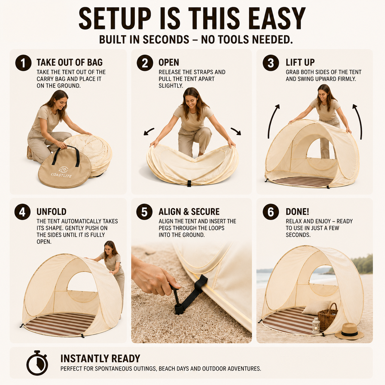 Bella | Sunverra Pop Up Beach Shelter