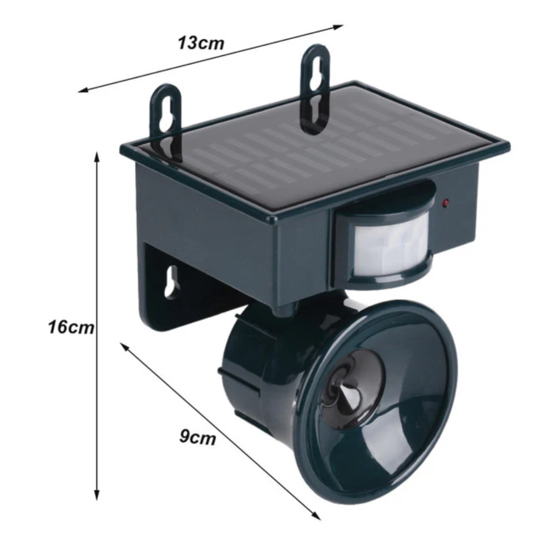 Bird Repeller | Solar-Powered Sensor | Animal-Friendly Predator Calls | Birdfend