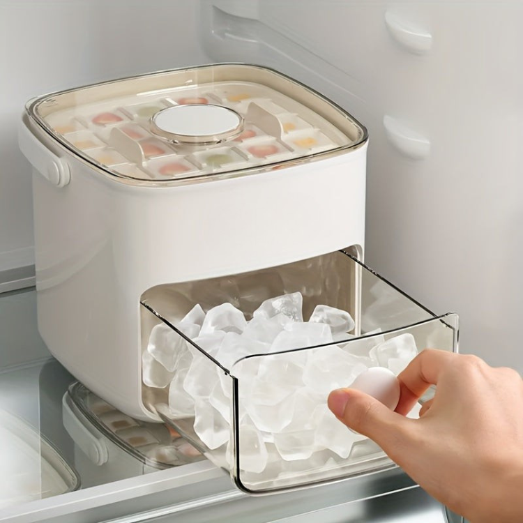 Compact Ice Maker – Quick Production Feature for Home and Office Use – Ideal for Stylish and Refreshing Drinks in Minutes