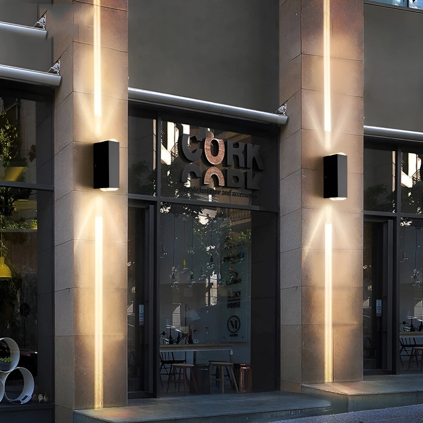 Concrete Look LED Wall Sconce - Modern Indoor/Outdoor Lighting Fixture - Image 5