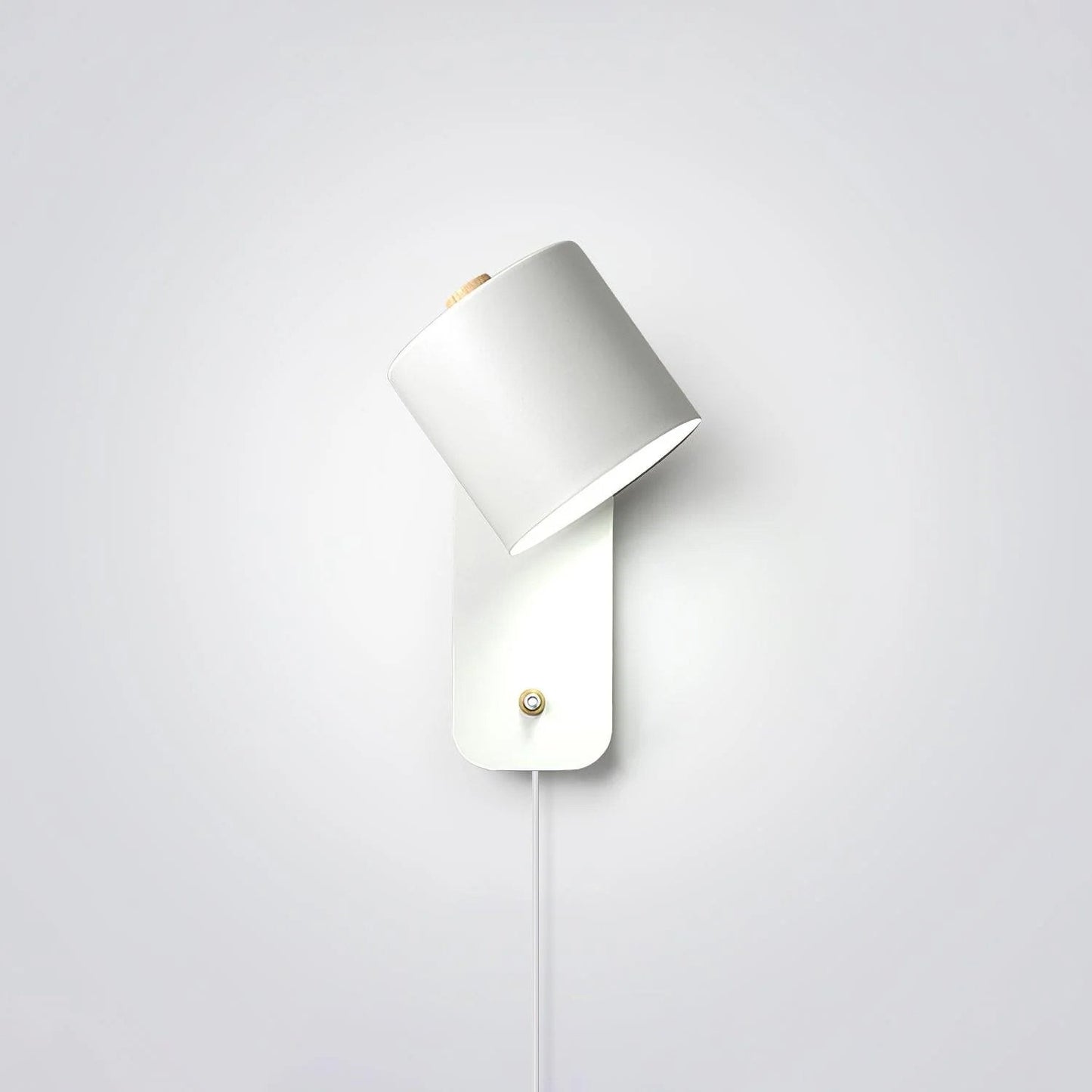 Cylinder Wall Sconce - Plug-in Wall Lamp - Modern Rotatable Iron Lighting - Image 9