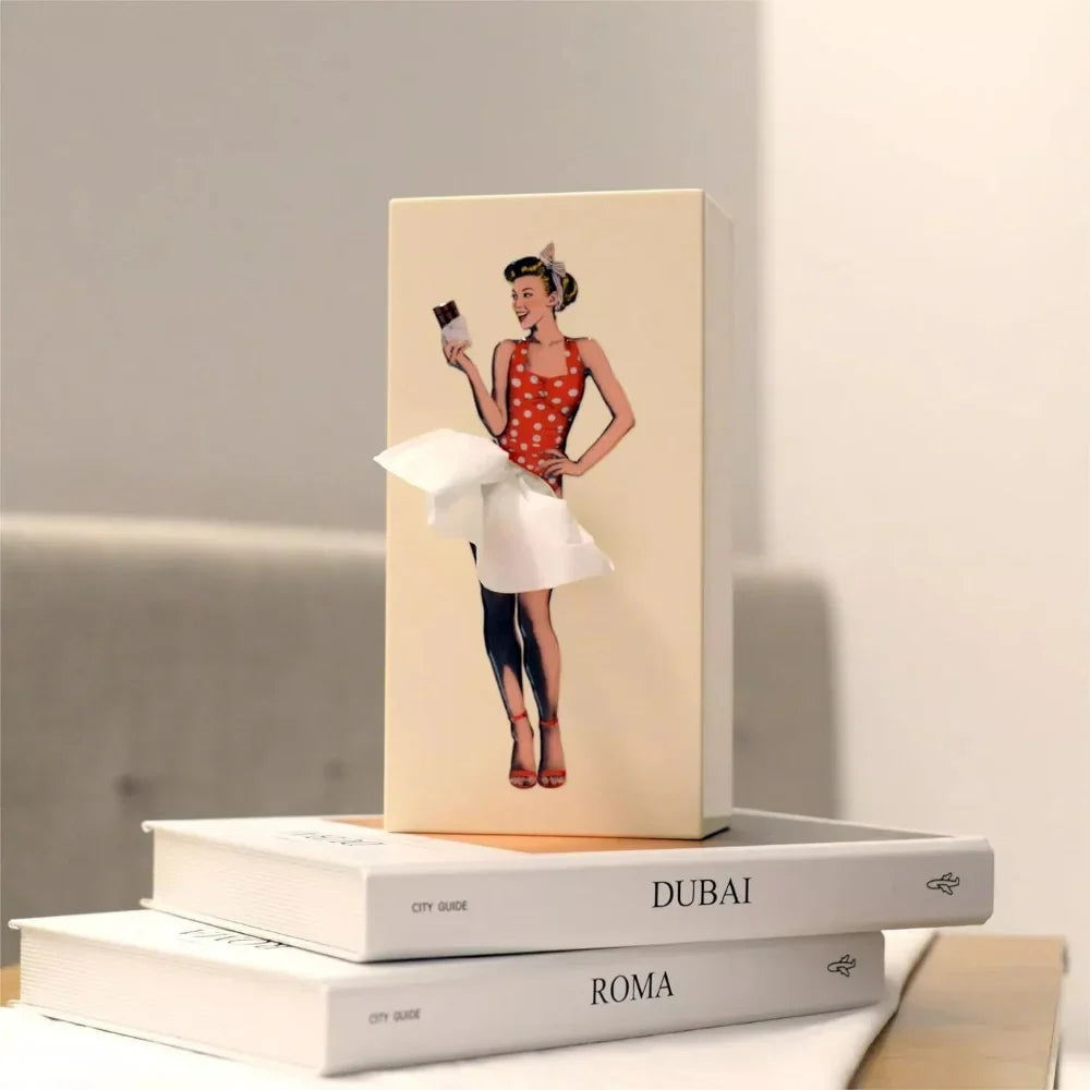Decorative Tissue Box Cover - Novelty Dancer Design - Fun Home & Office Decor - Image 7