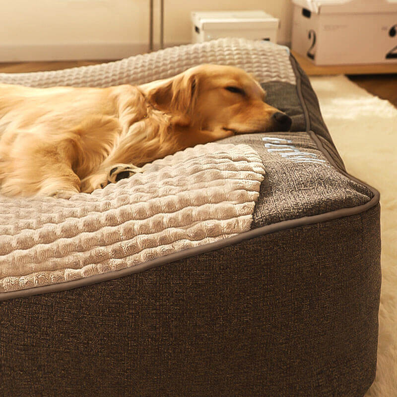 Dog Bed | Large Scratch-Resistant Dog Cushion with Orthopedic Support