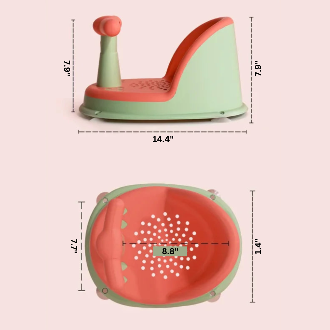 Ergonomic Baby Bath Seat for Ages 6-18 Months