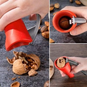 Ergonomic Lever-Action Nutcracker – Heavy-Duty Walnut & Hazelnut Cracker