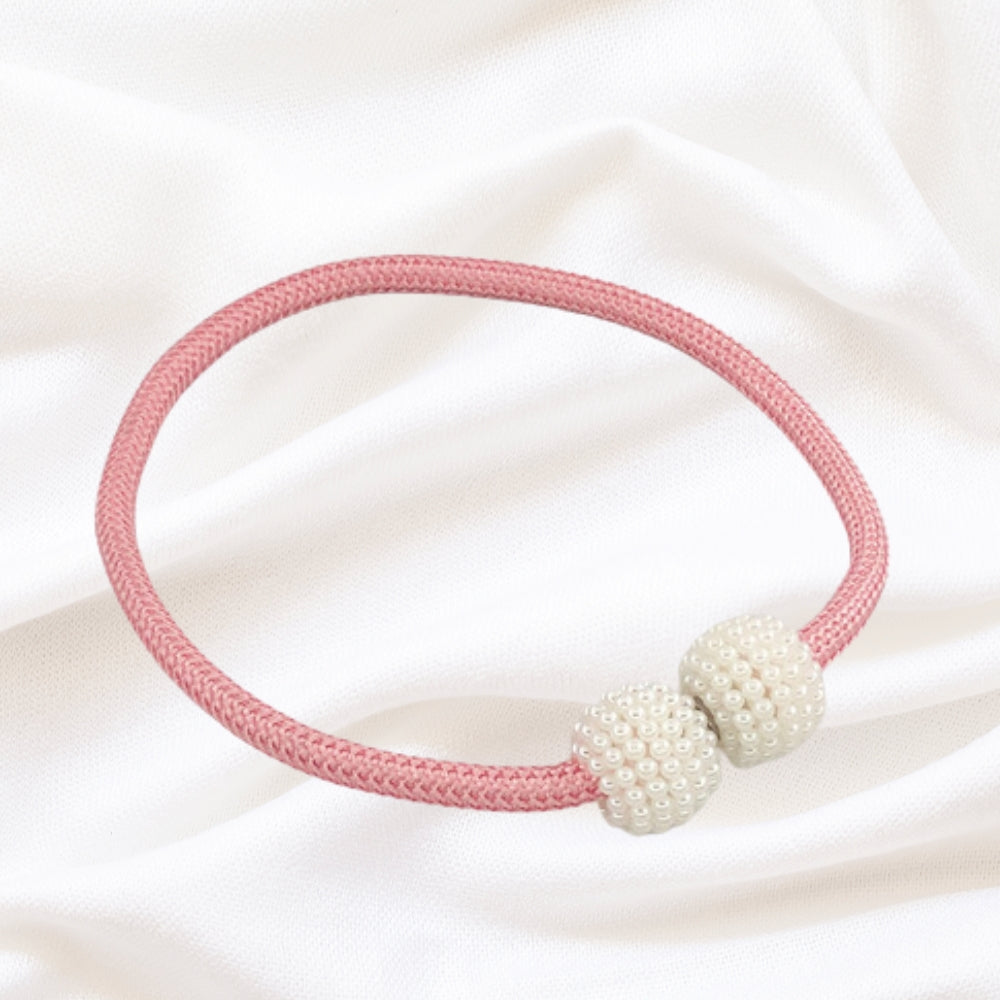 Faux Pearl Curtain Tie Backs - Braided Rope - Decorative Window Accessories - 2-Piece Set - Image 14