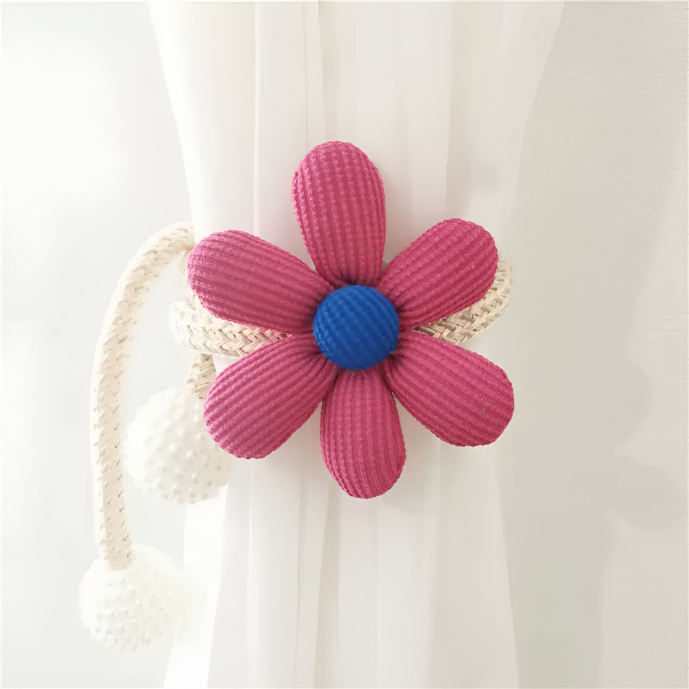 Floral Curtain Tie Back - Fabric Curtain Holder - Playful Design - Image 9
