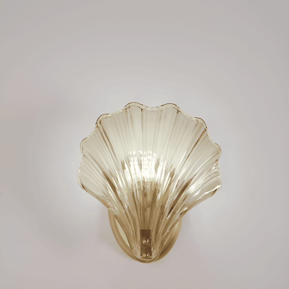 Glass Wall Light - Brass Accent - Elegant Ambient Lighting - Image 5