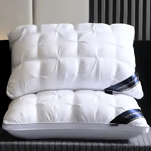 Goose Down Feather Cushion - Comfort Sleeping Pillow - 48 x 74 cm - Image 5