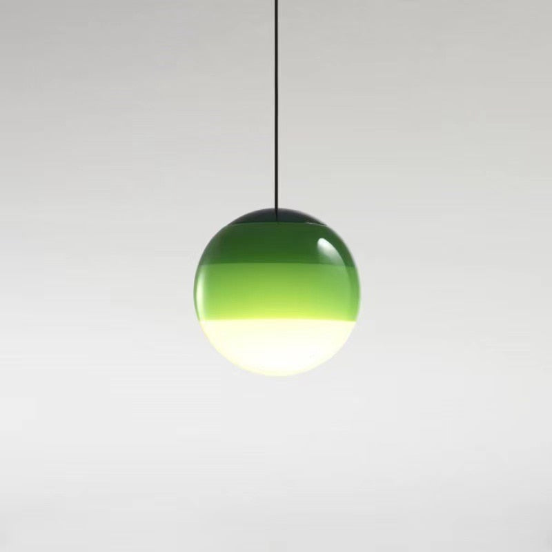 Gradient Glass Pendant Light - Modern Sphere Hanging Light - Stylish Ceiling Fixture - Image 6
