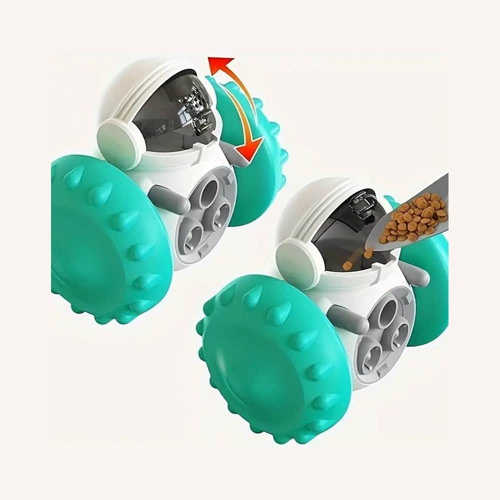 Interactive Robot Treat Dispenser – Fun for Both Dogs and Cats!