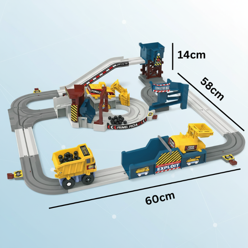 Kids' Electric Construction & Race Track Set