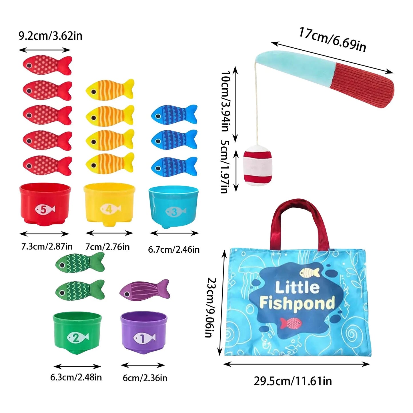 Kids Magnetic Fishing Game for Skill Development