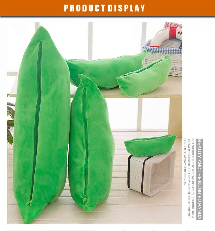 Kids' Plush Peas Doll Toy – Soft & Cuddly Companion