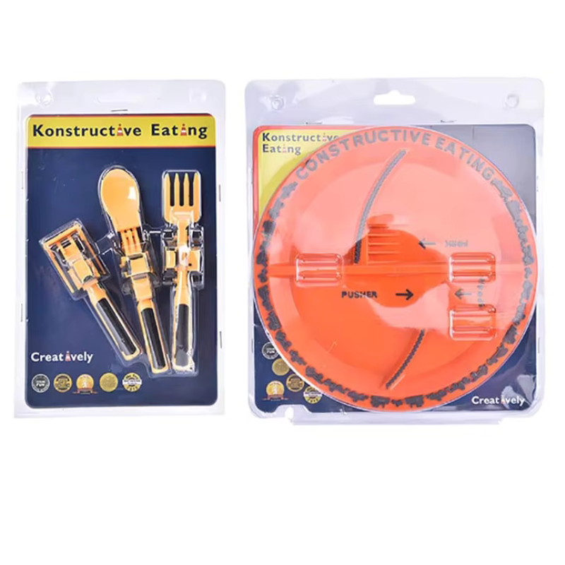 Kletshuts CarCutlery: Kids Construction Cutlery Set
