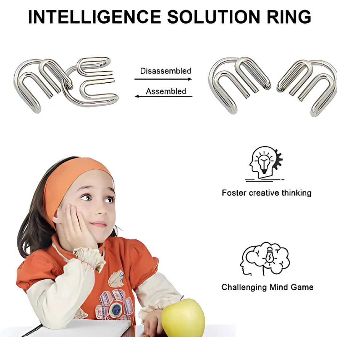 Kletshuts MetalPuzzles: Children's Brain Teaser Metal Puzzle Set