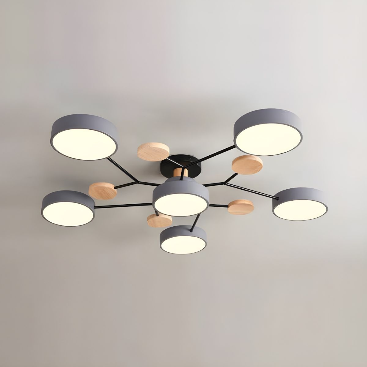 LED Ceiling Light - Iron & Acrylic - Modern Flush Mount - Multi-Head Design - Image 7