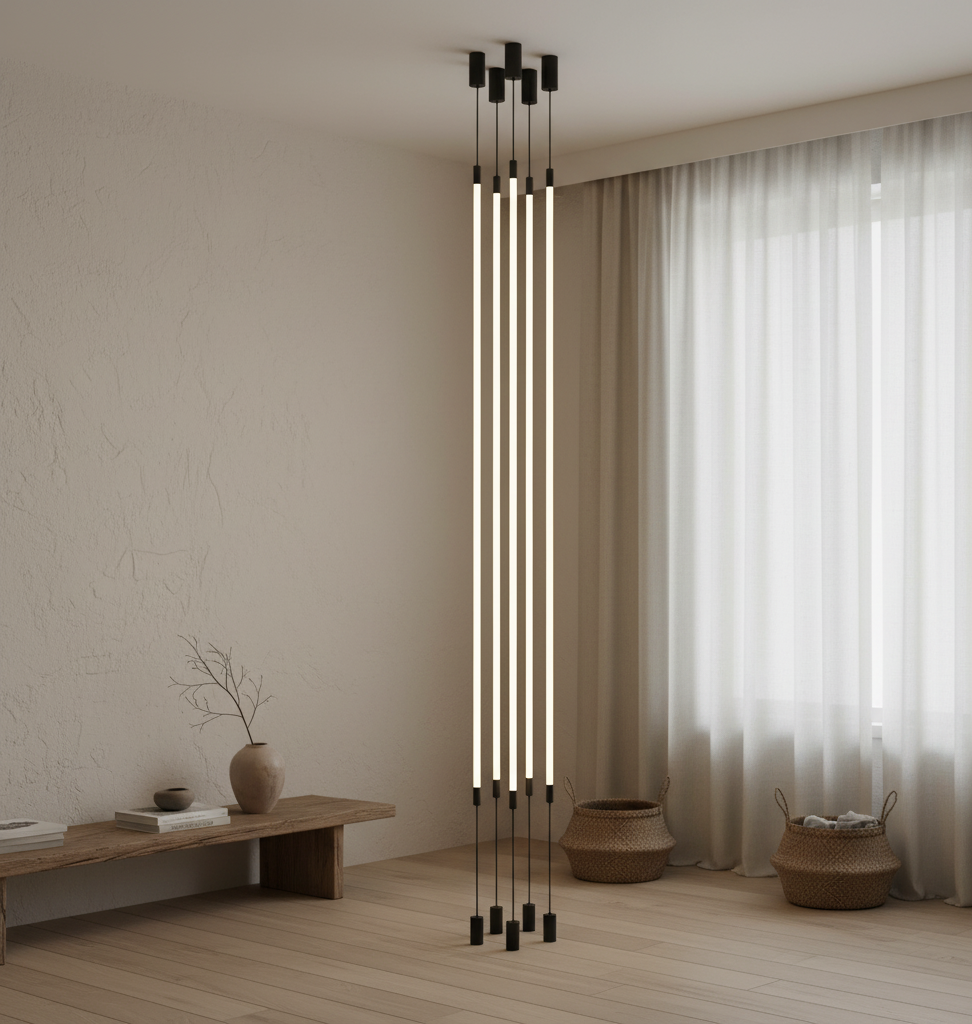 LED Tube Light - Architectural Floor Lamp - Modern Hanging Pendant - Image 4