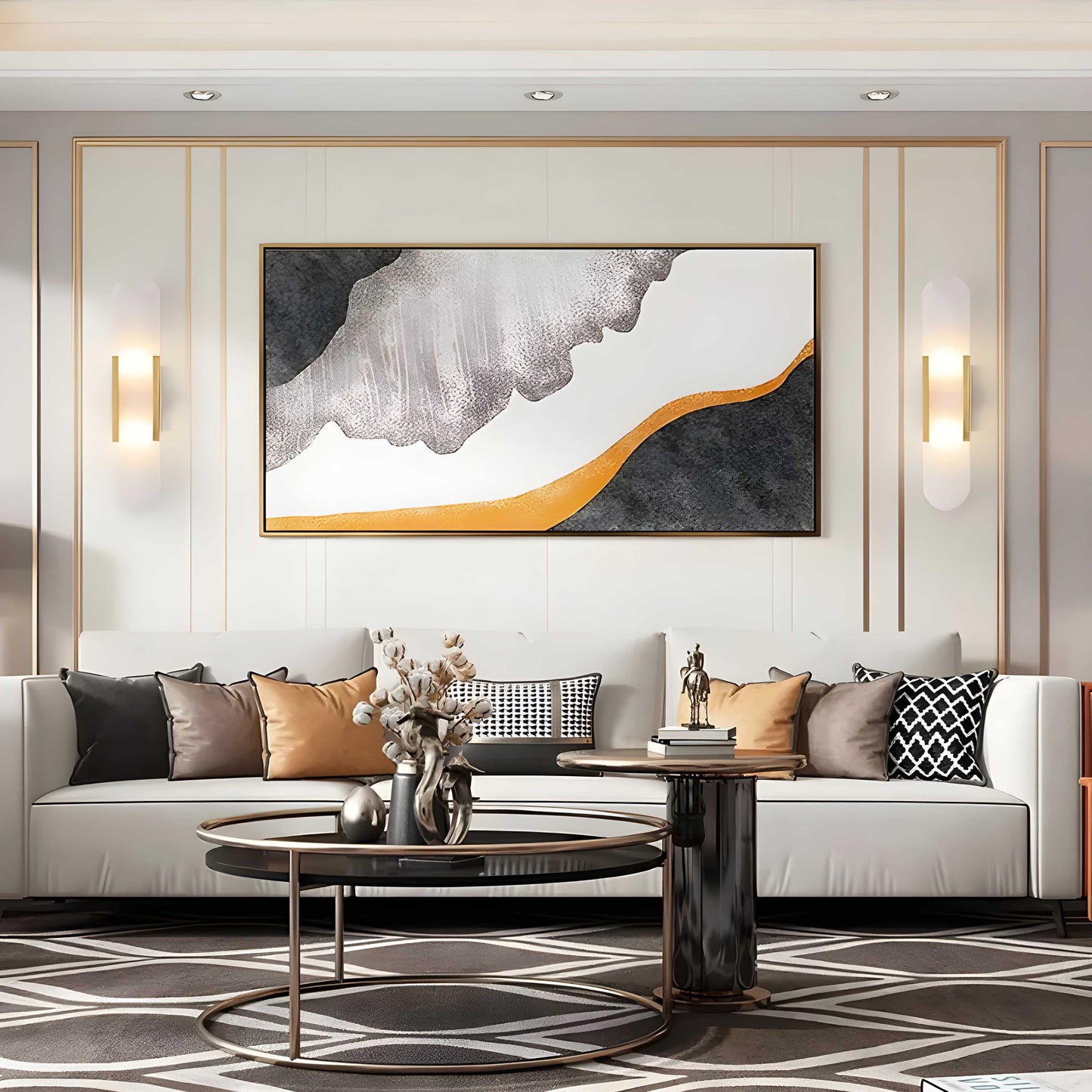 Marble Wall Sconce - Elegant LED Wall Lamp - Modern Lighting Fixture - Image 5