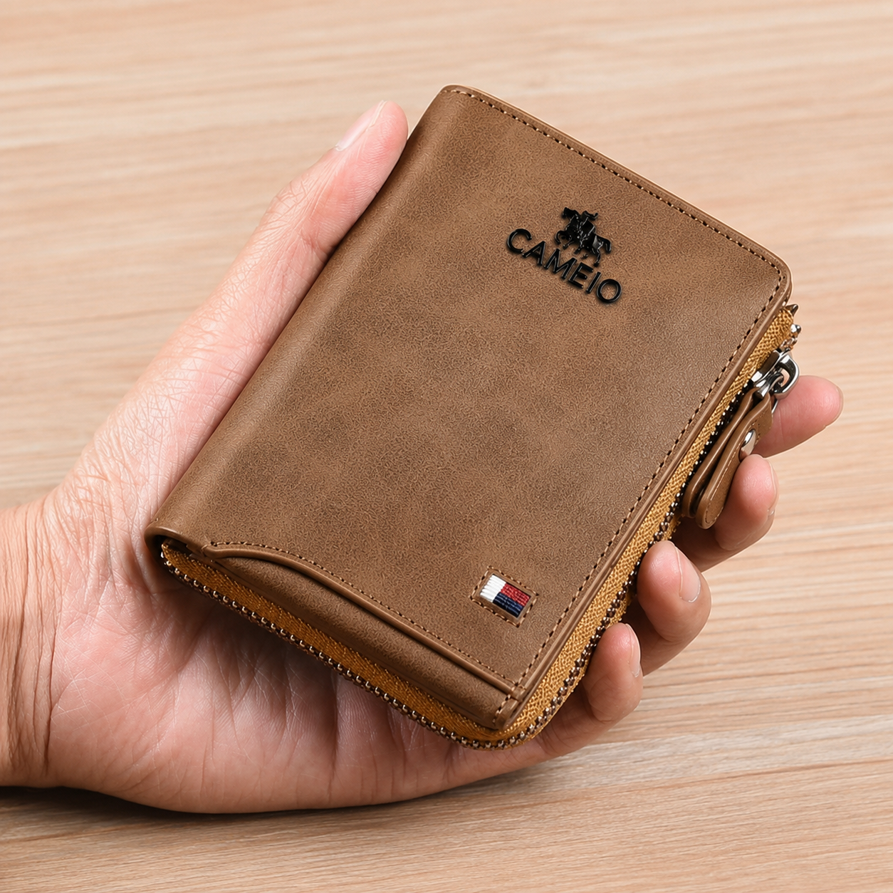 Men's RFID-Blocking Wallet with Elegant Design