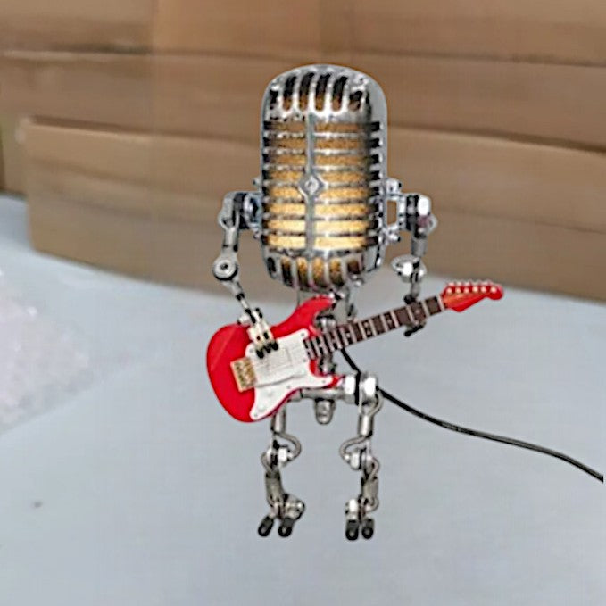 Microphone Guitar Robot Lamp - Decorative Table Lamp - Novelty Lighting - Image 6