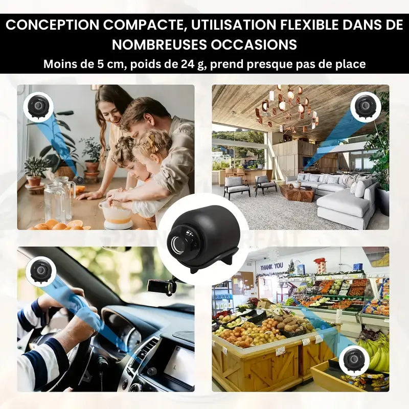 Mini Wireless Spy Camera - Secure HD Surveillance