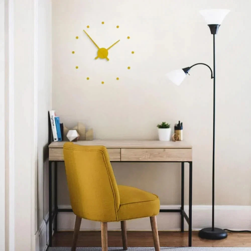 Minimalist Black Modern Wall Clock 40cm
