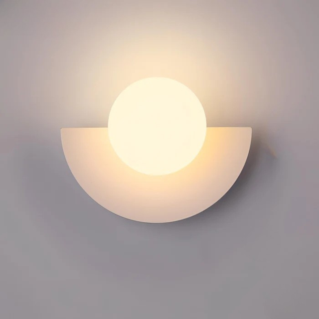 Minimalist Glass Globe Wall Light - Modern Iron Sconce - Stylish LED Fixture - Image 5