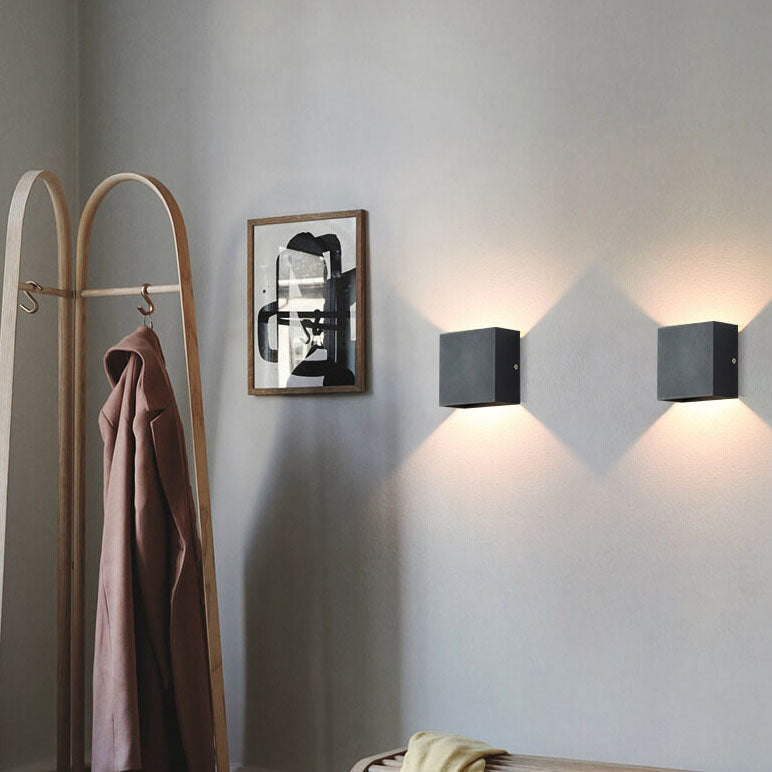Modern Aluminum Cube LED Wall Light - Contemporary Wall Sconce - Image 7