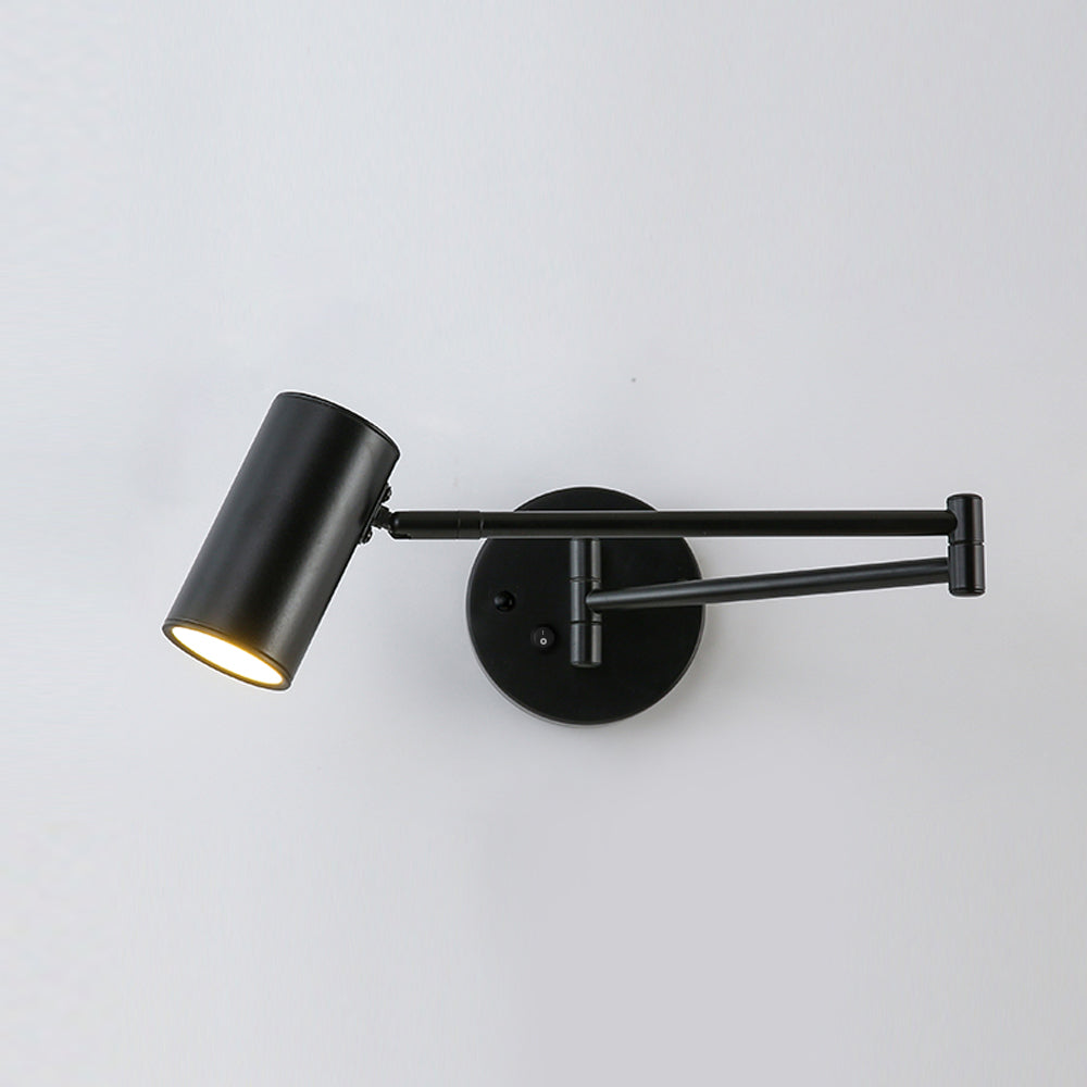 Modern Iron Adjustable Swing Arm Wall Lamp - Integrated LED Light - Image 7