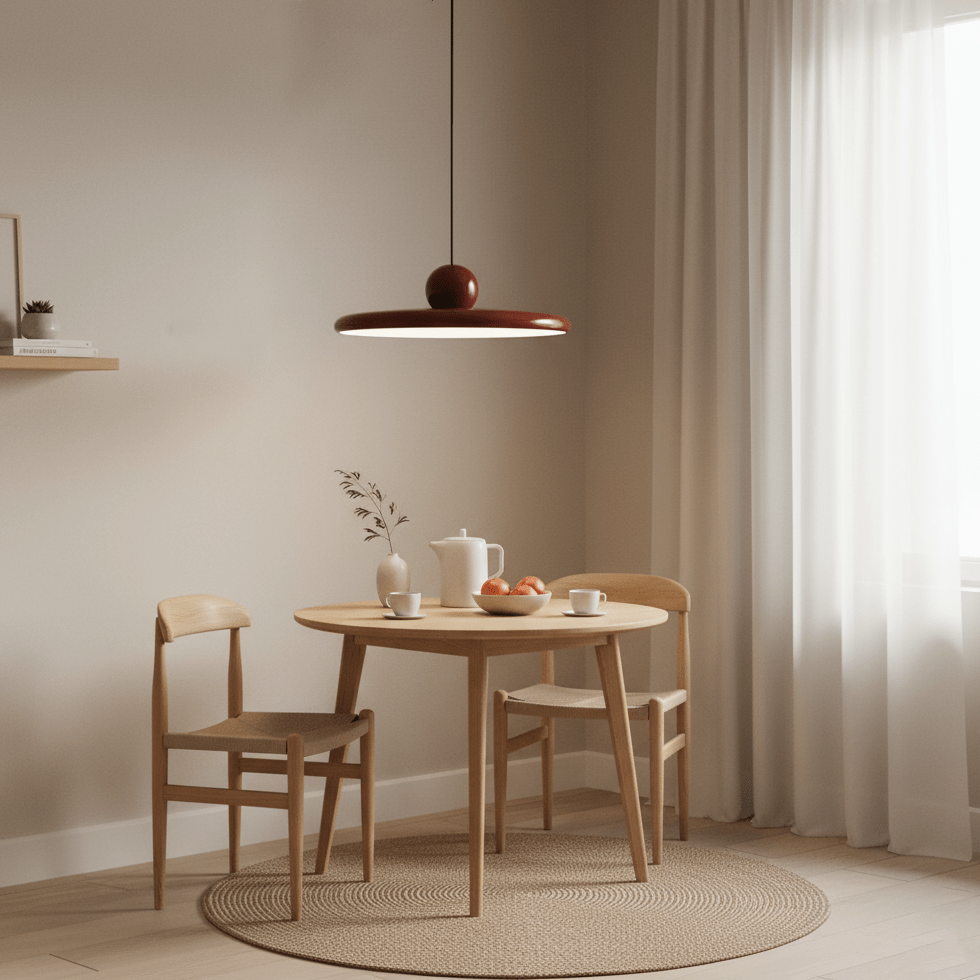 Modern LED Pendant Light - Acrylic Disc - Plug-in Lighting - Stylish Design - Image 3