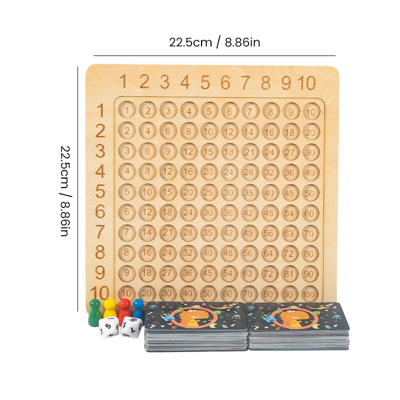 Montessori Wooden Multiplication Board Game
