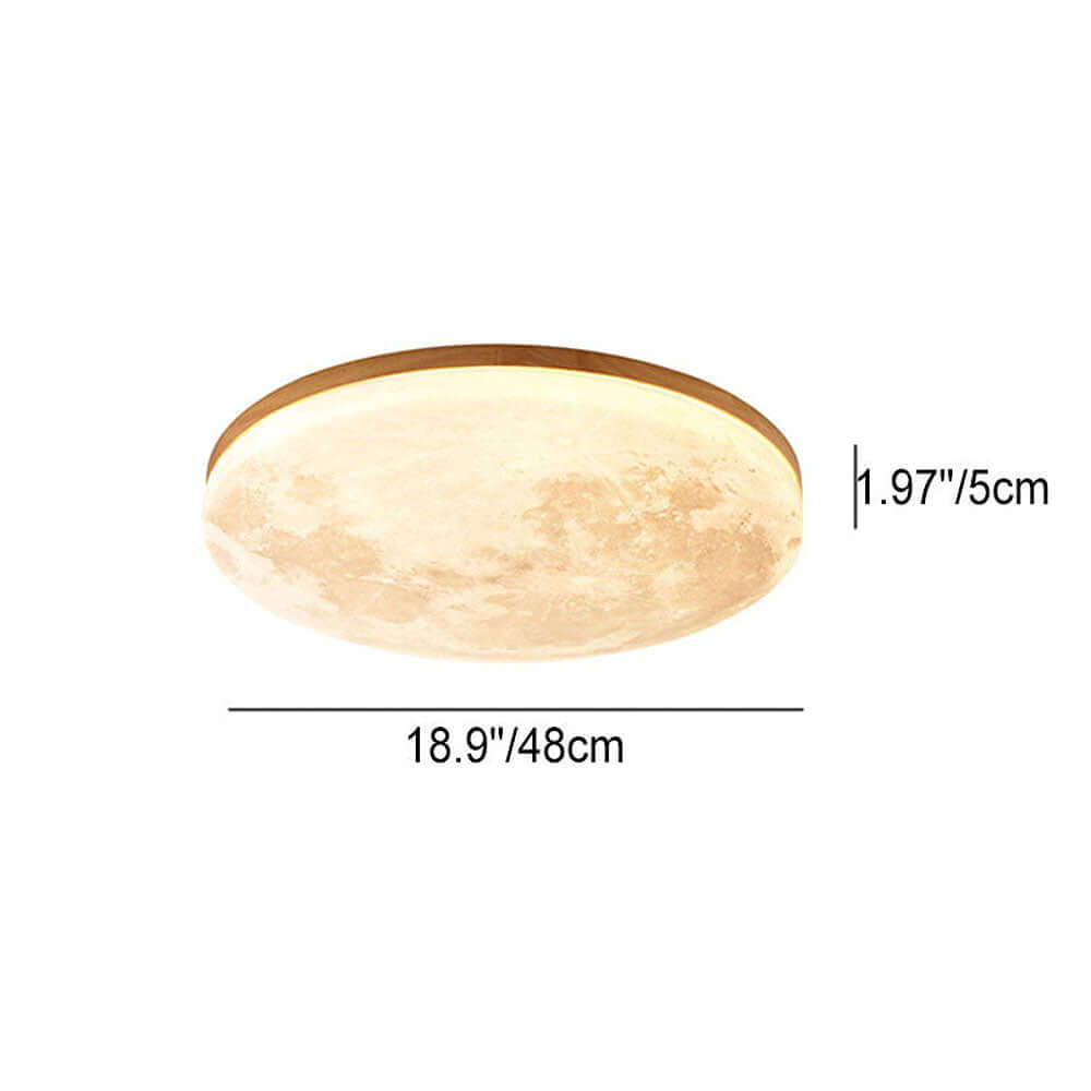 Moon-Shaped LED Ceiling Light - Modern Design