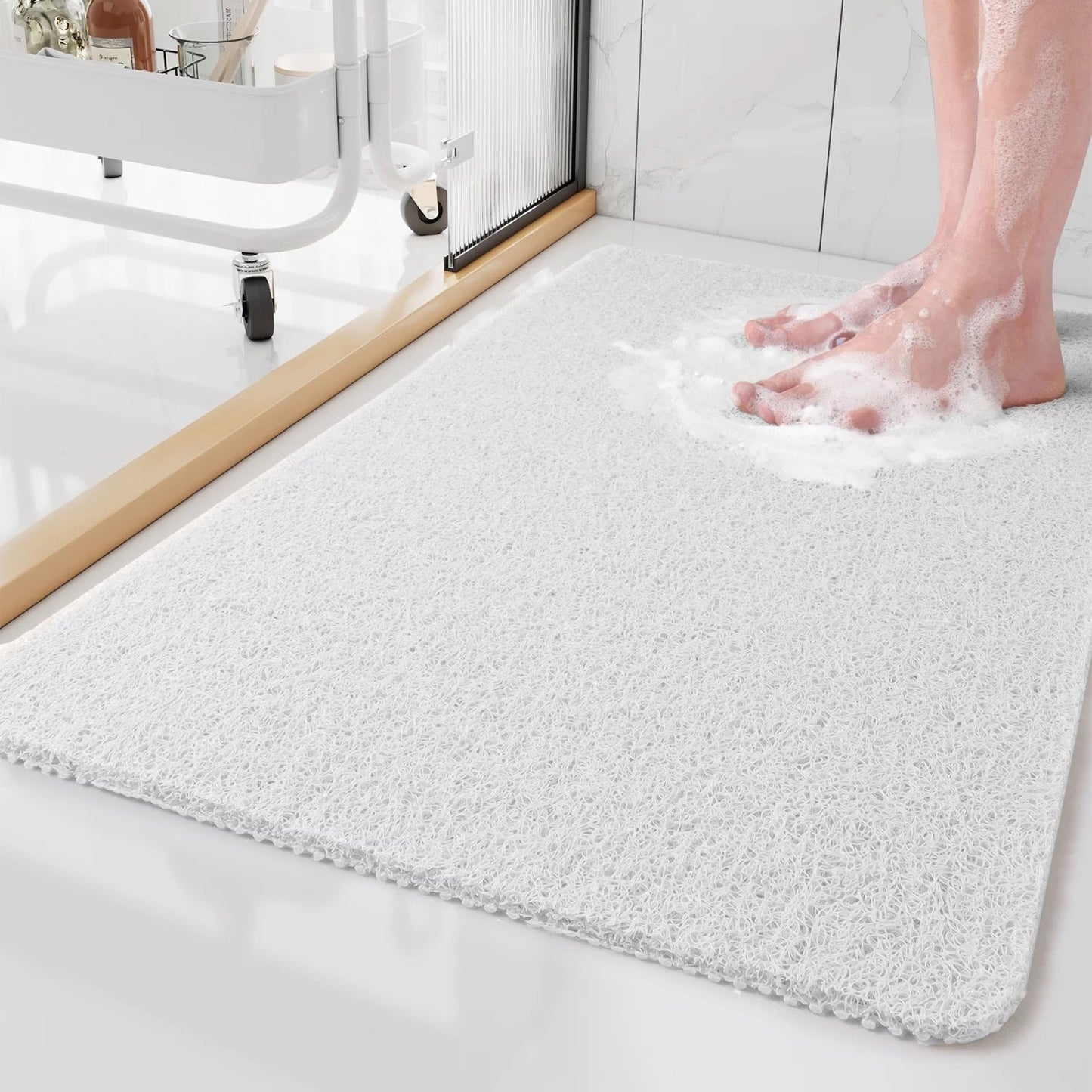 Non-Slip Shower Mat - Soft Texture - Bathroom Rug - Elegant Style - Image 6