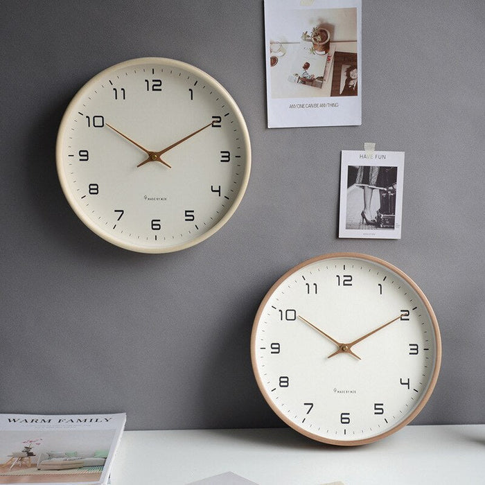 Nordic Wooden Wall Clock - Elegant Eco-Friendly Design