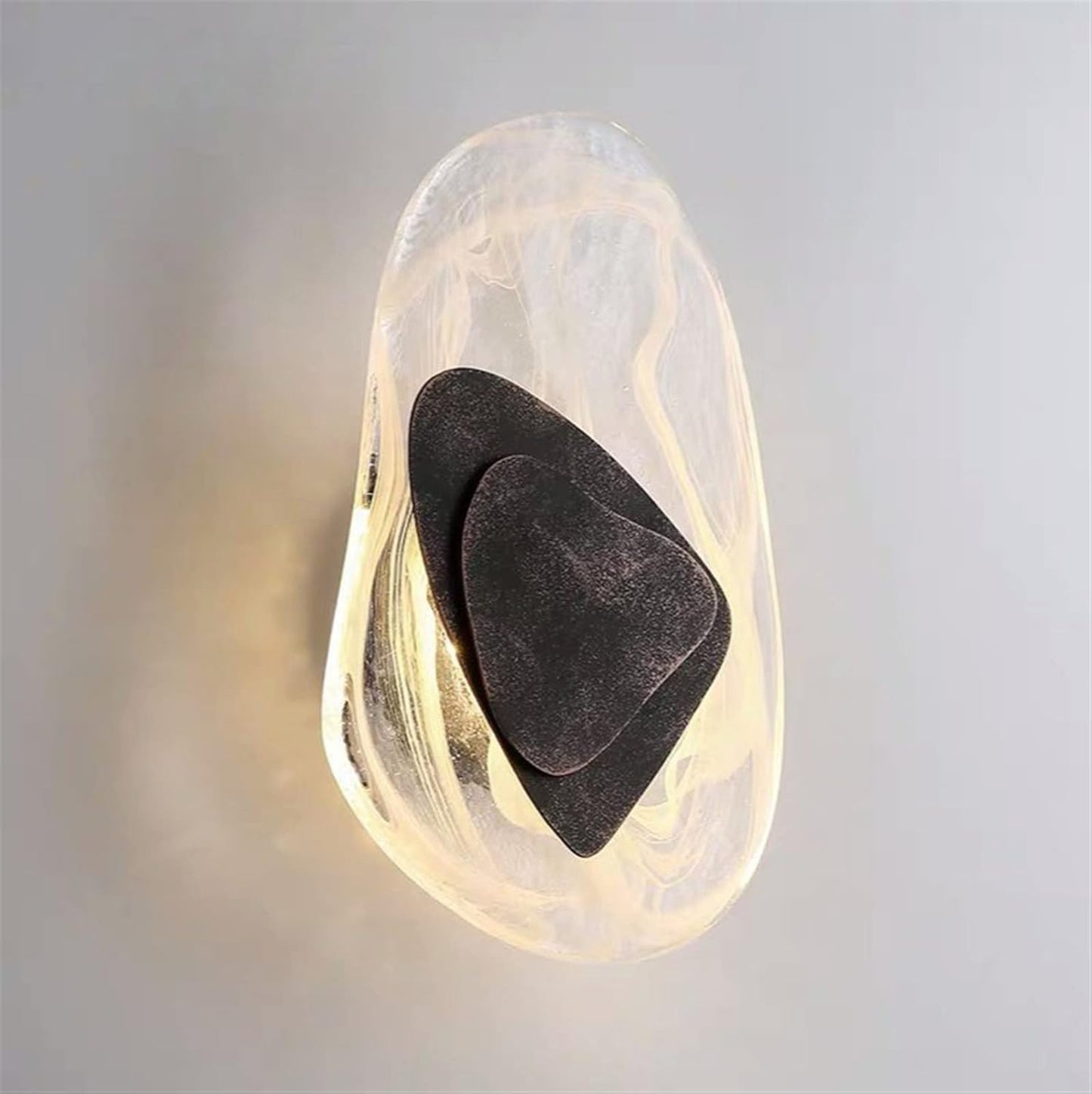 Organic Glass Wall Sconce - Nordic Style Modern Lighting Fixture - Image 7
