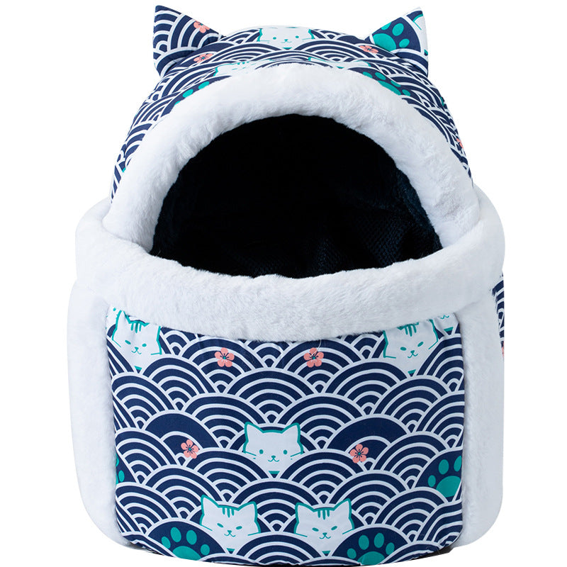 Pet Carrier Backpack with Animal Motif