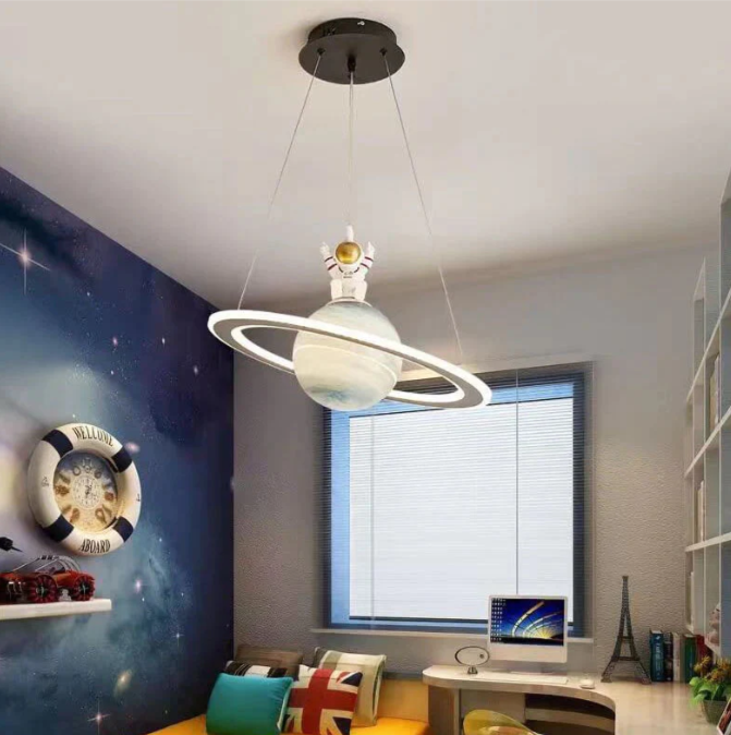 Planet Style Pendant Light - Acrylic and Iron - Stylish Ceiling Lamp - Image 6