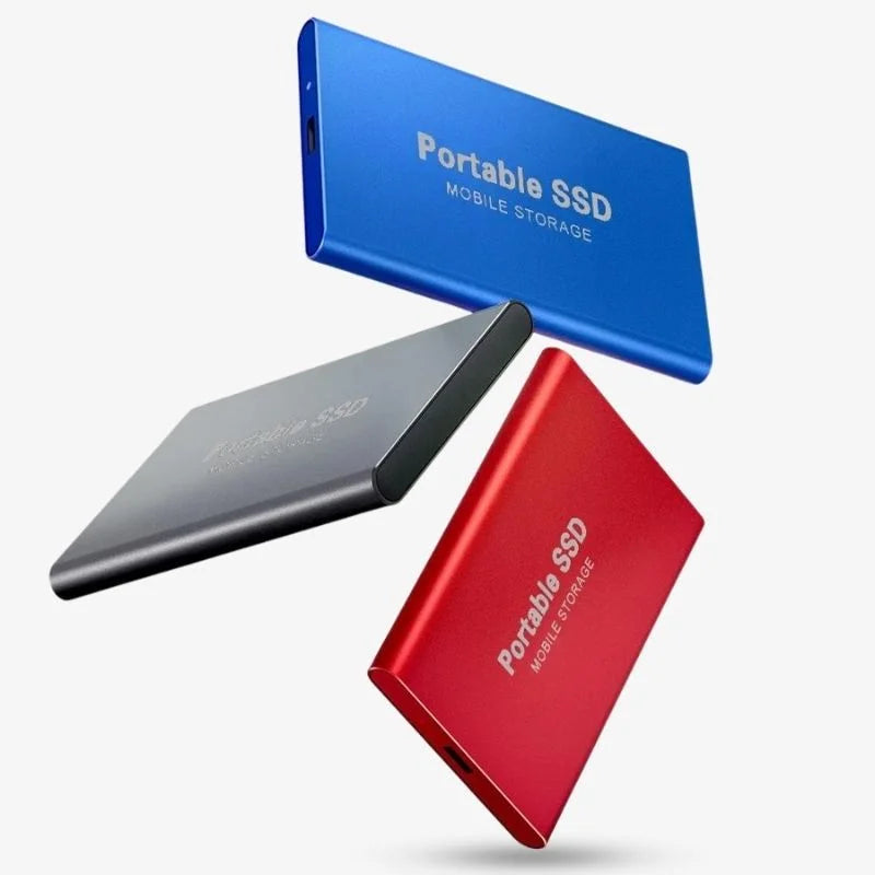 Portable Aluminium External SSD, 1TB-30TB, Shockproof and Water-Resistant