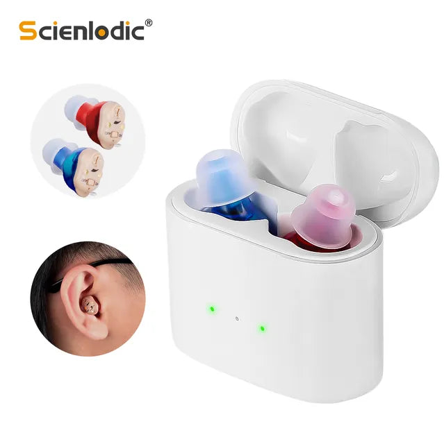 Rechargeable Invisible Hearing Aids for Men and Women