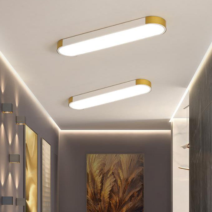 Rectangular LED Flush Mount Ceiling Light - Modern Acrylic Shade - Minimalist Iron Fixture - Image 5