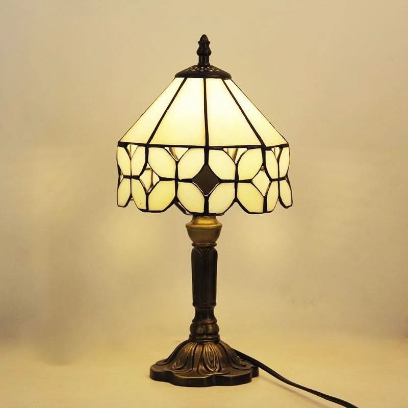 Retro Baroque Tiffany Glass LED Table Lamp E27