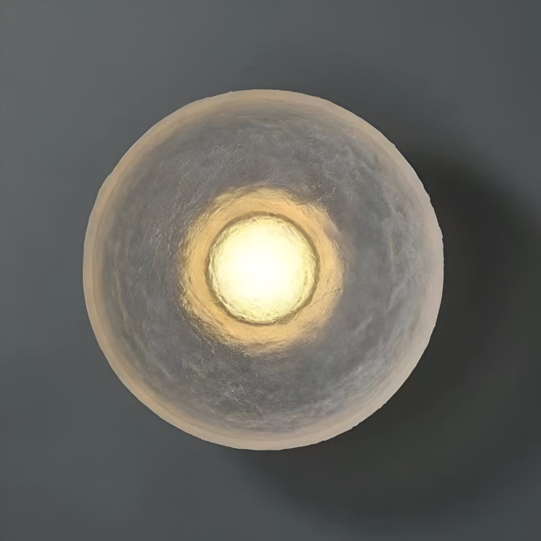 Round Resin Wall Sconce - Modern Minimalist LED Wall Lamp - Elegant Lighting Fixture - Image 5